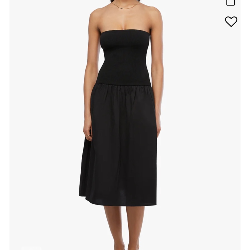 WeWoreWhat Ribbed Cotton Midi Dress